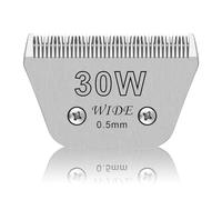 30W Wide Pet Dog Grooming Detachable Blades,Compatible with Andis,Oster A5,Wahl KM10 Clippers,Cut Length 1/50"(0.5mm),Fit for Larger Animals