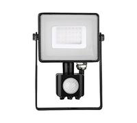30W With Motion Sensor Waterproof Outside Security Led Floodlight With Samsung Led Body Glass Ip65 Warm 2550 Lumens