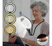 30X 10X Magnifying Glass with Light, Large Hands Free Magnifying Glass for Reading, 3 Color LED Lights Flexible Gooseneck Magnifier for Close Work Reading Books Sewing (4.3in)