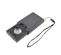 30X 60X Pocket Magnifier LED Light Glass Lens