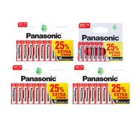 30X Aa & 10X Aaa Panasonic Zinc Carbon Batteries