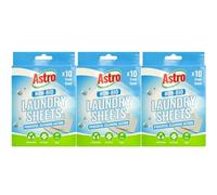 30x ASTRO Professional Laundry Sheets Eco Detergent Non Bio Washing Machine Powerful Cleaning Action UK FREE P&P