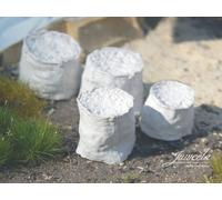 30x Big Bags Bigbags Track H0 1:87 Art. No. Juweela 28346 Ceramic White HO