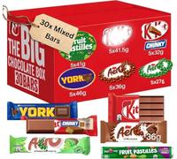 30x Chocolate Box Selection -Crispy & Classic Chocolate Treat Selection, Birthday & Thank You Hamper for All Ages Assorted Chocolates Gift Box, Mothers Day Gifts