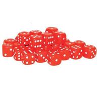 Warlord Games 30x D6 Dice Pack | 10mm Classic (Red)