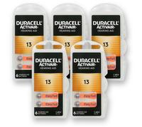 30x DURACELL Activair 13 Batteries Hearing Aid 1.45V PR48 ZA13 EXPIRY 01/2029