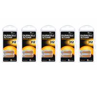 6x Duracell ActivAir 312 MF (Hg 0%) Hearing Aid BL066