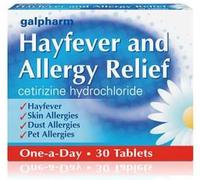 30x Galpharm Cetirizine Hydrochloride Hayfever and Allergy Relief Tablets