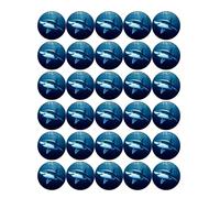 30x GREAT WHITE SHARK PREMIUM EDIBLE DECOR ICING FAIRY CUPCAKE TOPPERS JAWS D1