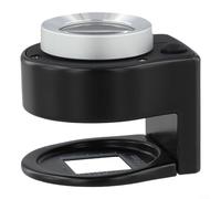 30x Handheld Magnifying Glass with Built-in Portable Scale and Bright LED Light for Jewelry Inspection, Stamp Collecting & Field Measurements(White)