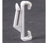30x Harrison Super White Curtain Gliders - Nylon Plastic Track Rail Hooks