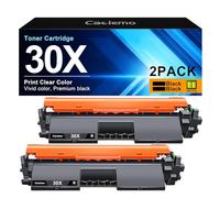 30X High Yield Black Toner Cartridge CF230X, Compatible Toner Cartridge Replacement for HP 30X 30A CF230X CF230A Compatible with Laserjet Pro MFP M203dw M227fdw M227fdn M203d M203dn M227sdn, 2 Black