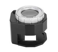 30X Jewelry Magnifying Glass, Currency Detection Magnifier, LED UV Light Magnifier with Scale for Printing Handicrafts Watch Repair Jewelry Stamps (Black)