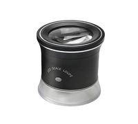 30X LED Scale Loupe Magnifier with 6 White 3 UV Lights, Rechargeable, Interchangeable Reticle Scale for PCB Jewelry Coin Stamp, Zipper Bag Included