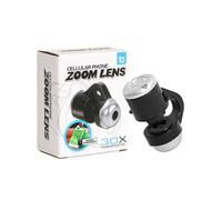 30X Magnification Cellphone Microscope With LED Light And Macro Lens For Photography Camera Lens With Clip Handheld Microscope