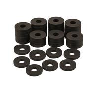 30x Mixed Tap Washer Set - Rubber Replacement Washers for Sink Basin Bath Taps | Assorted Sizes: 3/8", 1/2", 19mm | Leak Fix & Plumbing Repair Kit (10 each)