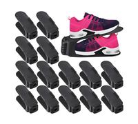 30x shoe stacker shoe organiser shoe holder space saver black set