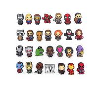 30x Super Hero Marvel Cartoon Shoe Charms Shoe Buckle for Crocs Jibbitz, Cool Shoe