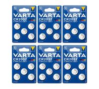 30x Varta CR2032 3V Lithium Batteries Bulk Pack Coin Cells
