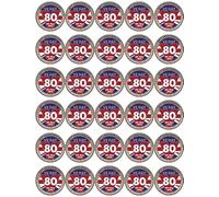 30x VE Day 80th Anniversary Victory In Europe PRE CUT Cupcake Toppers Premium Edible Wafer Paper Fairy Cake Toppers Birthday Celebration Cakes Decorations Party NO CUTTING REQUIRED!