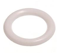 30x White Plastic Curtain Pole Rings | 15mm