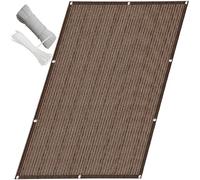 30x100 cm No Drill Balcony - UV & Wind Resistant Outdoor Shield Easy Installation with Cable Ties for Garden & Terrace Brown Privacy Barrier Perfect for Outdoor Privacy Sol