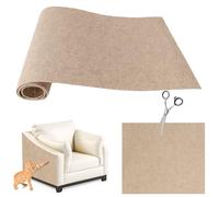 30x100CM Sofa Protectors from Pets, Wall Mounted Cat Wall Scratcher, DIY Anti Scratch Furniture Protector, Anti Cat Scratch Furniture for Floors, Sofas, Chair(Khaki)