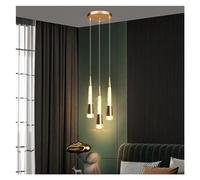 30x150cm Modern Minimalist Staise Chaner 6 lights Duplex Building Large Villa Stair Long Glass Balls Pendant Light Multi Ceiling Lamp E27 (Color : d) (Blue)