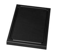 30x20cm Cutting Board Non-Slip Juice Groove Robust Black