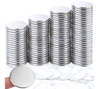 30x2mm Super Strong Neodymium Magnets, 100pcs Large Round Magnets for Whiteboard, Heavy Duty with Self-Adhesive, Ideal for Crafts, DIY, Building, Billboard in Home, Office