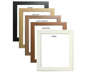 30x30 inch, Light Walnut Wood effect Photo frame, Square Poster/Picture frames for wall mount.