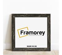 (30x30 Inch) Square Size Black Vintage Distressed Photo Frames Picture Frame Handmade Wood Effect Wall Art Poster Frames Home Décor Frame