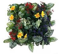 30x30cm Artificial Plant Wall Panel No Watering(A) | Lifelike texture, vibrant green colors, natural look for gardens, shops, balconies, and walls