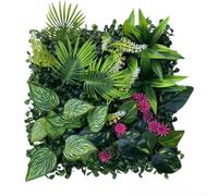 30x30cm Artificial Plant Wall Panel No Watering(C) | Lifelike texture, vibrant green colors, natural look for gardens, shops, balconies, and walls