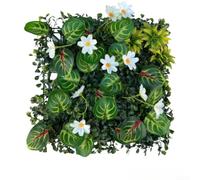 30x30cm Artificial Plant Wall Panel No Watering(F) | Lifelike texture, vibrant green colors, natural look for gardens, shops, balconies, and walls