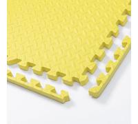 30x30cm Foam Puzzle Play Mat,10 Pack Interlocking Floor Tiles for Home Gym,Bedroom Crawling Mats Non-slip Interlocking Carpet Soft Area Rug (Yellow,1.2cm Thick)