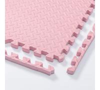 30x30cm Foam Puzzle Play Mat,10 Pack Interlocking Floor Tiles for Home Gym,Bedroom Crawling Mats Non-slip Interlocking Carpet Soft Area Rug (Pink,2.5cm Thick)