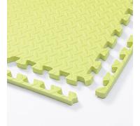 30x30cm Foam Puzzle Play Mat,10 Pack Interlocking Floor Tiles for Home Gym,Bedroom Crawling Mats Non-slip Interlocking Carpet Soft Area Rug (Light Green,1.2cm Thick)