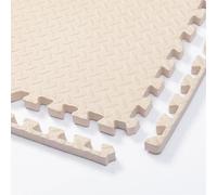 30x30cm Foam Puzzle Play Mat,10 Pack Interlocking Floor Tiles for Home Gym,Bedroom Crawling Mats Non-slip Interlocking Carpet Soft Area Rug (Beige,1.0cm Thick)
