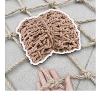 30x30FT Jute Hemp Rope Net - Versatile Safety & Decorative Climbing Net for Tree Houses, Loft Stairs, Balconies, Outdoor Fencing, and Rope Ladders