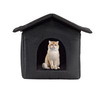 30x35x33cm Winter Outdoor Cat House - Winter Resistant Outdoor Cat Shelter, Warm Waterproof Cat House, Cosy Dog Houses Small Dogs, Cat Outdoor Cat House Winter Warm, Oxford Cloth Pet Shelters