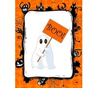 30X40 CM Boo Halloween Yard Sign Spooky Funny Halloween Night Decor 31th October Party Outdoor Aluminum Signs Horrors Fall Decoration Trick Or Treat Plaque