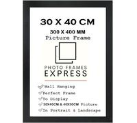 30x40cm Modern BLACK Wooden effect Picture Photo Frame Ideal for Prints and Posters Hang Portrait or Landscape 40x30cm