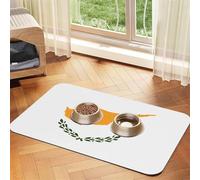 30x45cm Flag of Cyprus Print Pet Absorbent Feeding Mat - Quick Dry Food Pad/Leather Placemat, for Dog Cat Food Bowl Water