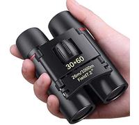 30X60 Folding Binocular, Mini Real Magnification 10X Binocular, FMC Multi Green Coated Pocket Telescope for Bird Watching, Hiking, Hunting