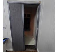 30x73in Invisible Folding DoorBlackout Room Divider for Home/Office No Drilling Honeycomb Design Ideal for Bedroom & Worpace Privacy Soluts