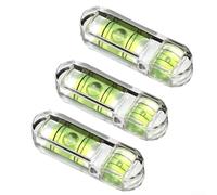 30x9mm for spirit Level Vial 3Pcs High Accuracy 20-30Deg 30x9mm | Full transparency acrylic, for instant read, green fluid, 30x9mm size, 3-piece set