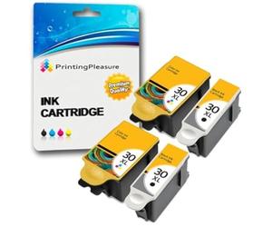 30XL Ink Cartridges,High Capacity Non Oem replacement Compatible for Kodak C100,C110,C115,C300,C310,C315,C330,C360,1.2,3.2,3.2S,Office 2100,2150,2170 AIO,Hero 2.2,3.1,4.2,5.1(2 SETS+2 Black) (2 Set)