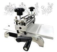 31×17cm Manual Printmaking Machine, Tabletop Portable Slab Roller Engraving Press for Making Relief and Gravure Production Pressed Artworks