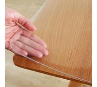 31.5" C Table Protector Mat - Waterproof Vinyl Desk Cover for Home Office Writing Nightstand - Durable Frosted Finish 1mm Thickness Scratch & StainResistant